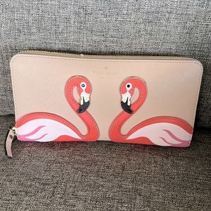 Authentic Kate Spade flamingo wallet